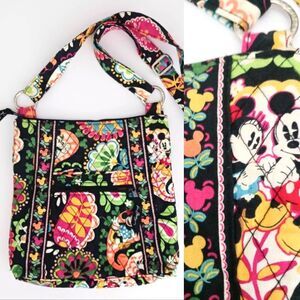 Vera Bradley X Disney Parks Lg Hipster Crossbody Midnight w Mickey Print